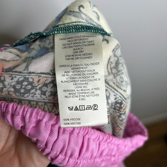 Anthropologie Silky Floral Somerset Pull-On Pants Size small - Picture 9 of 9